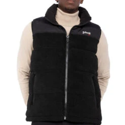 Doudoune Sans Manches Schott UTAH Sherpa -Hommes Vêtements Magasin doudoune sans manches schott utah sherpa 2