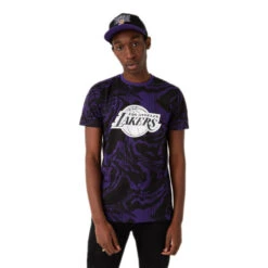 NEW ERA Tee-shirt New LOS ANGELES LAKERS OIL SLICK PRINT -Hommes Vêtements Magasin new era 72