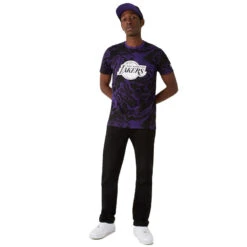 NEW ERA Tee-shirt New LOS ANGELES LAKERS OIL SLICK PRINT -Hommes Vêtements Magasin new era 74