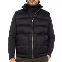 DOUDOUNE SANS MANCHES SCHOTT BRODERIE HAWKVRS -Hommes Vêtements Magasin schott 10