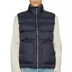 DOUDOUNE SANS MANCHE SCHOTT BRODERIE HAWKVRS -Hommes Vêtements Magasin schott 108