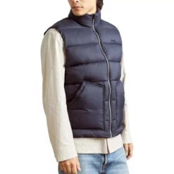 DOUDOUNE SANS MANCHE SCHOTT BRODERIE HAWKVRS -Hommes Vêtements Magasin schott 109