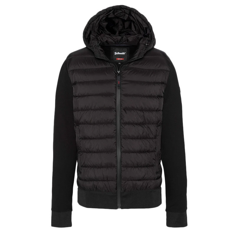 BIG SWEATSHIRT à Capuche BI MATIERE Schott REDBRANDON 3 BIG SWEATSHIRT à Capuche BI MATIERE Schott REDBRANDON