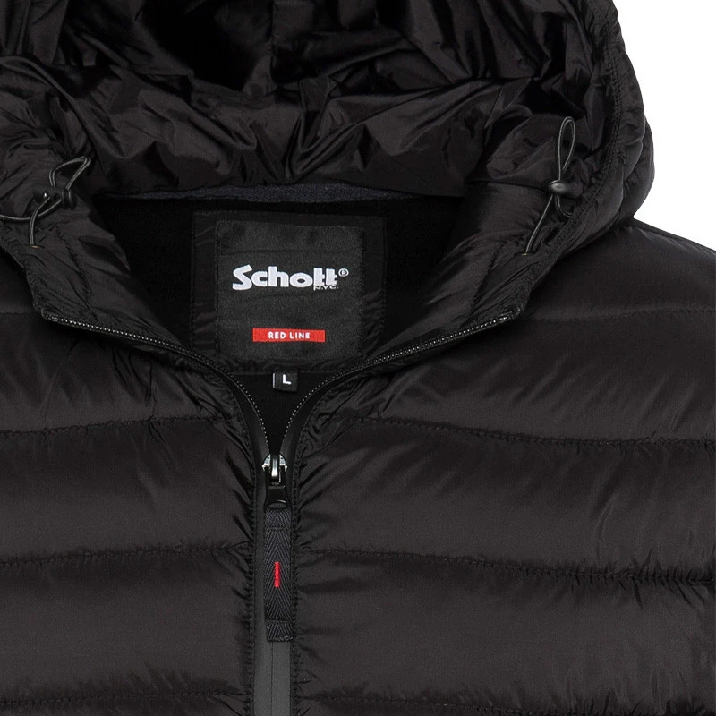 BIG SWEATSHIRT à Capuche BI MATIERE Schott REDBRANDON 9 BIG SWEATSHIRT à Capuche BI MATIERE Schott REDBRANDON – Image 7