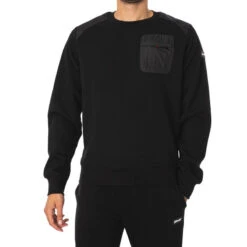 Sweat Schott COL ROND EMPIECEMENT REDSILVERE -Hommes Vêtements Magasin schott 21