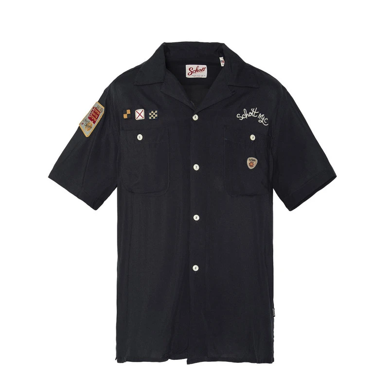 Chemise Schott SHBOWLING 3 Chemise Schott SHBOWLING