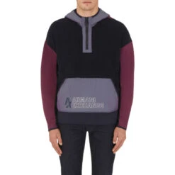 Sweat à Capuche Armani Exchange Colour-block Fleece