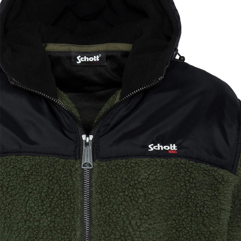 Sweat à Capuche Schott ZIPPE SHERPA POLAIRE SWWARD2 6 Sweat à Capuche Schott ZIPPE SHERPA POLAIRE SWWARD2 – Image 4