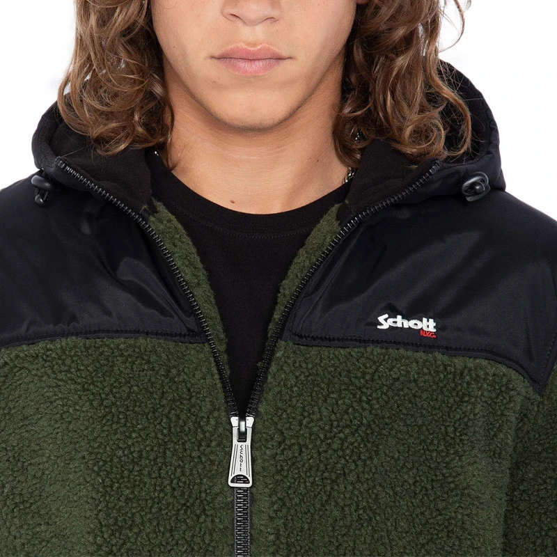 Sweat à Capuche Schott ZIPPE SHERPA POLAIRE SWWARD2 8 Sweat à Capuche Schott ZIPPE SHERPA POLAIRE SWWARD2 – Image 6