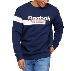 Sweat Reebok AC F DIS FLEECE SW -Hommes Vêtements Magasin sweat reebok ac f dis fleece crew neck sw dh2049 3