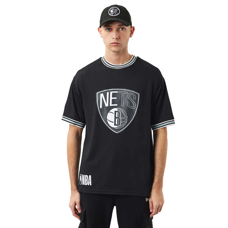 Tee-shirt New Era Brooklyn Nets NBA Team Logo 3 Tee-shirt New Era Brooklyn Nets NBA Team Logo
