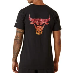Tee-shirt New Era Chicago Bulls NBA Team Colour Water Print -Hommes Vêtements Magasin tee shirt new era chicago bulls nba team colour water print 1