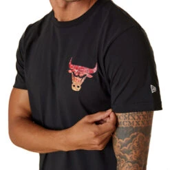 Tee-shirt New Era Chicago Bulls NBA Team Colour Water Print -Hommes Vêtements Magasin tee shirt new era chicago bulls nba team colour water print 2