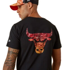 Tee-shirt New Era Chicago Bulls NBA Team Colour Water Print -Hommes Vêtements Magasin tee shirt new era chicago bulls nba team colour water print 4