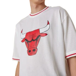 Tee-shirt New Era NBA TEAM LOGO Oversized Chicago Bulls Mesh -Hommes Vêtements Magasin tee shirt new era nba team logo oversized chicago bulls mesh 1