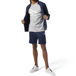 Sweat Reebok TAPED TRACK TOP -Hommes Vêtements Magasin veste de survetement reebok classics ref dt8148 7